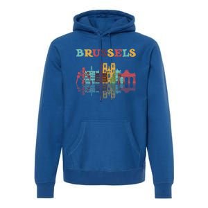 Belgium Brussels Travel Family Vacation Europian Trip Gift Great Gift Premium Hoodie