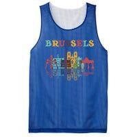 Belgium Brussels Travel Family Vacation Europian Trip Gift Great Gift Mesh Reversible Basketball Jersey Tank