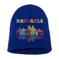 Belgium Brussels Travel Family Vacation Europian Trip Gift Great Gift Short Acrylic Beanie