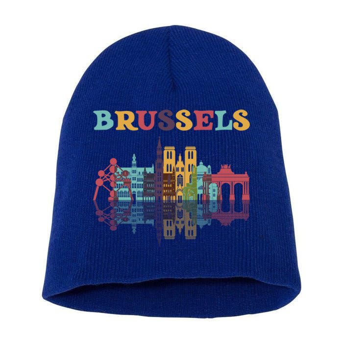 Belgium Brussels Travel Family Vacation Europian Trip Gift Great Gift Short Acrylic Beanie