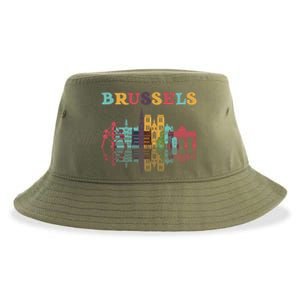 Belgium Brussels Travel Family Vacation Europian Trip Gift Great Gift Sustainable Bucket Hat