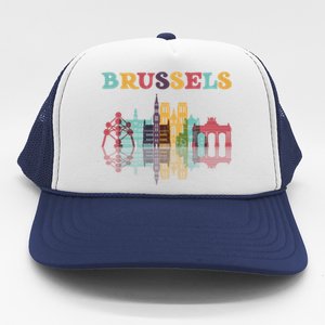 Belgium Brussels Travel Family Vacation Europian Trip Gift Great Gift Trucker Hat