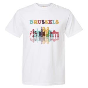 Belgium Brussels Travel Family Vacation Europian Trip Gift Great Gift Garment-Dyed Heavyweight T-Shirt