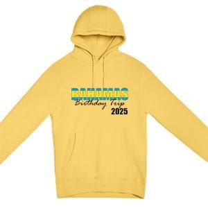 Bahamas Birthday Trip 2025 Vacation Party Crew Cruise Premium Pullover Hoodie