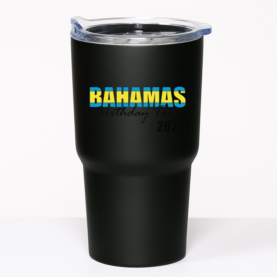 Bahamas Birthday Trip 2025 Vacation Party Crew Cruise Tumbler