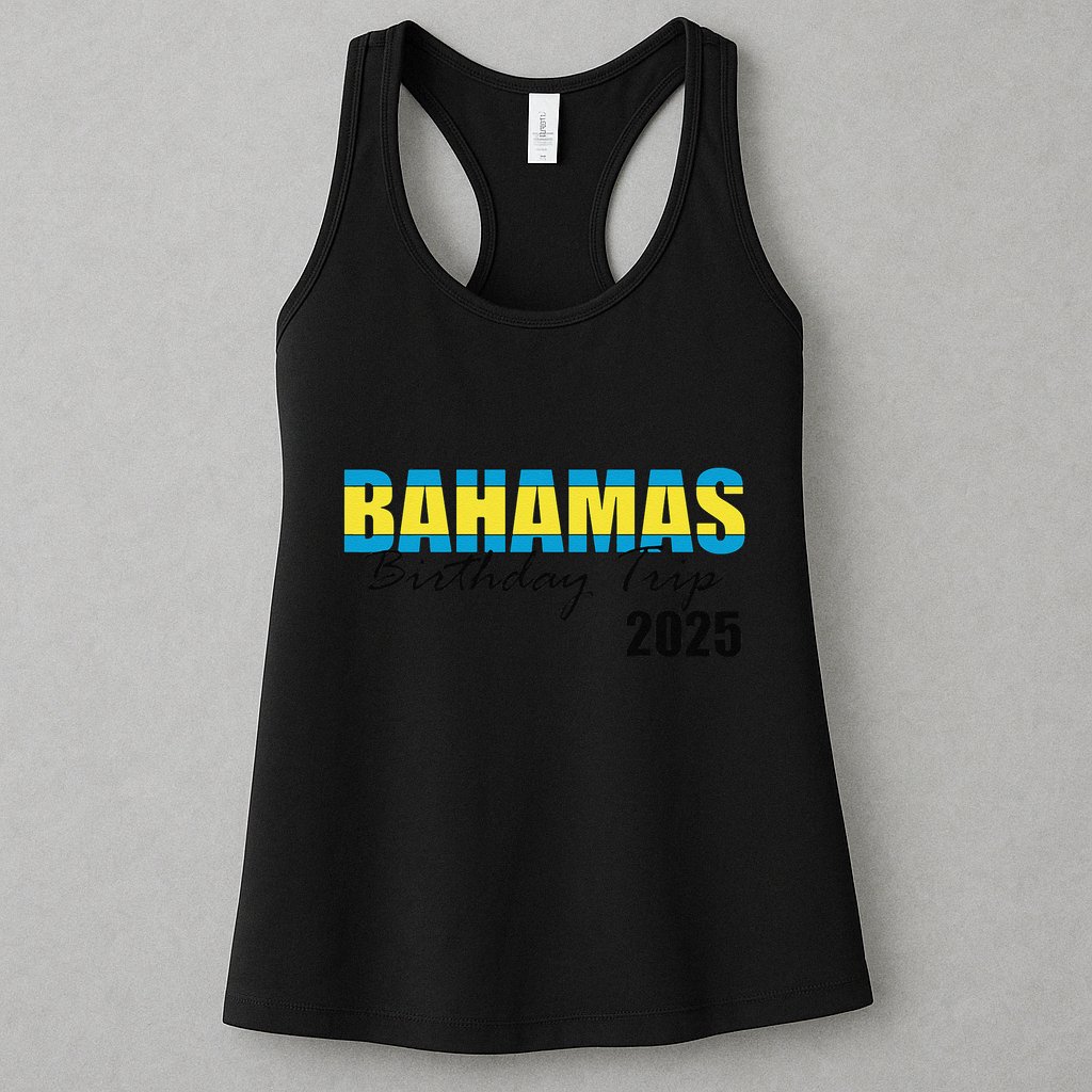 Bahamas Birthday Trip 2025 Vacation Party Crew Cruise Womens Tank Top