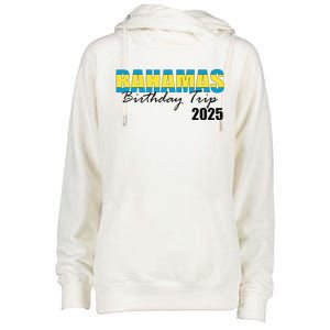 Bahamas Birthday Trip 2025 Vacation Party Crew Cruise Womens Funnel Neck Pullover Hood