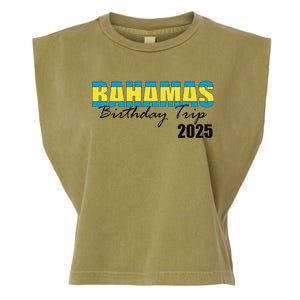 Bahamas Birthday Trip 2025 Vacation Party Crew Cruise Garment-Dyed Women's Muscle Tee