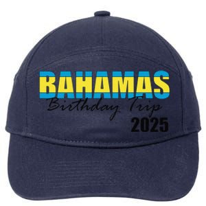 Bahamas Birthday Trip 2025 Vacation Party Crew Cruise 7-Panel Snapback Hat