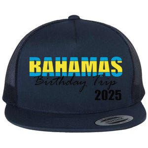 Bahamas Birthday Trip 2025 Vacation Party Crew Cruise Flat Bill Trucker Hat