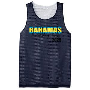 Bahamas Birthday Trip 2025 Vacation Party Crew Cruise Mesh Reversible Basketball Jersey Tank