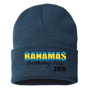 Bahamas Birthday Trip 2025 Vacation Party Crew Cruise Sustainable Knit Beanie