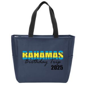 Bahamas Birthday Trip 2025 Vacation Party Crew Cruise Zip Tote Bag