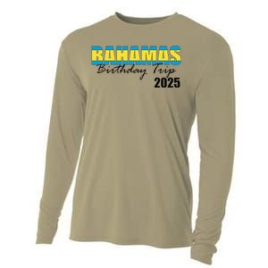 Bahamas Birthday Trip 2025 Vacation Party Crew Cruise Cooling Performance Long Sleeve Crew