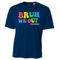 Bye Bruh Teacher Happy Last Day Of School Hello Summer Funny Cooling Performance Crew T-Shirt