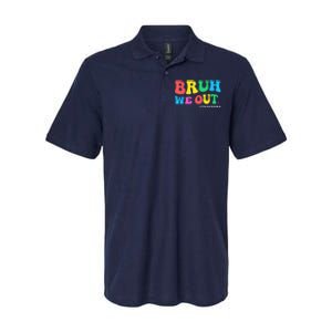 Bye Bruh Teacher Happy Last Day Of School Hello Summer Funny Softstyle Adult Sport Polo