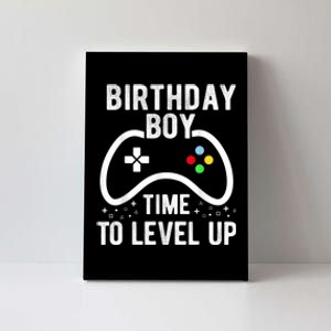 Birthday Boy Time To Level Up Video Game Birthday Gift Canvas