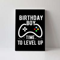 Birthday Boy Time To Level Up Video Game Birthday Gift Canvas