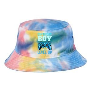 Birthday Boy Time To Level Up Matching Video Gamer Birthday Tie Dye Newport Bucket Hat