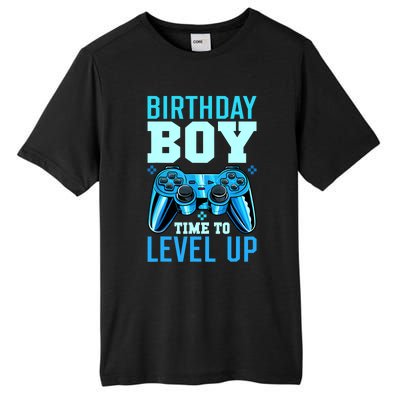 Birthday Boy Time To Level Up Matching Video Gamer Birthday Tall Fusion ChromaSoft Performance T-Shirt