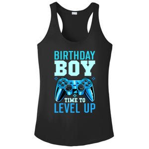 Birthday Boy Time To Level Up Matching Video Gamer Birthday Ladies PosiCharge Competitor Racerback Tank