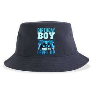 Birthday Boy Time To Level Up Matching Video Gamer Birthday Sustainable Bucket Hat