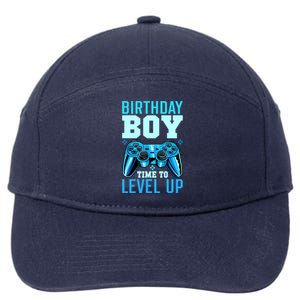 Birthday Boy Time To Level Up Matching Video Gamer Birthday 7-Panel Snapback Hat