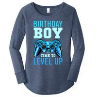 Birthday Boy Time To Level Up Matching Video Gamer Birthday Women's Perfect Tri Tunic Long Sleeve Shirt