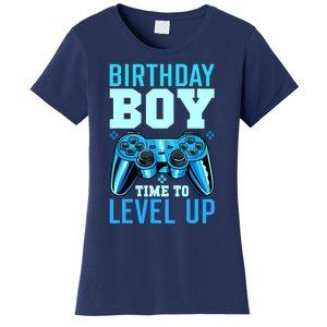 Birthday Boy Time To Level Up Matching Video Gamer Birthday Women's T-Shirt