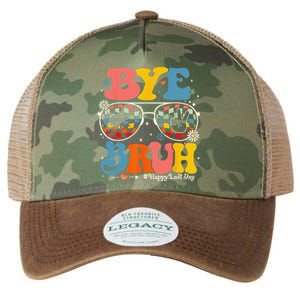 Bye Bruh Teachers Happy Last Day Of School Summer Funny Legacy Tie Dye Trucker Hat