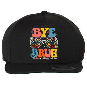 Bye Bruh Teachers Happy Last Day Of School Summer Funny Wool Snapback Cap