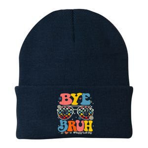 Bye Bruh Teachers Happy Last Day Of School Summer Funny Knit Cap Winter Beanie