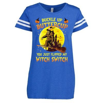 Bigfoot Buckle Up Buttercup You Just Flipped Enza Ladies Jersey Football T-Shirt