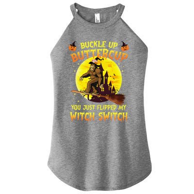 Bigfoot Buckle Up Buttercup You Just Flipped Women's Perfect Tri Rocker Tank