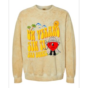 B Bunny Un Verano Sin Ti Latino Colorblast Crewneck Sweatshirt