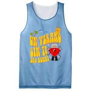 B Bunny Un Verano Sin Ti Latino Mesh Reversible Basketball Jersey Tank