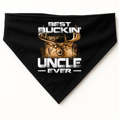Best Buckin Uncle Ever Deer Hunting Bucking Father Gift USA-Made Doggie Bandana