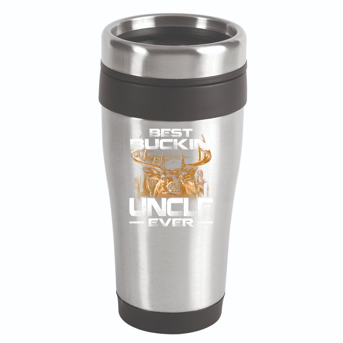 Best Buckin Uncle Ever Deer Hunting Bucking Father Gift 16oz Travel Tumbler