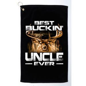 Best Buckin Uncle Ever Deer Hunting Bucking Father Gift Platinum Collection Golf Towel