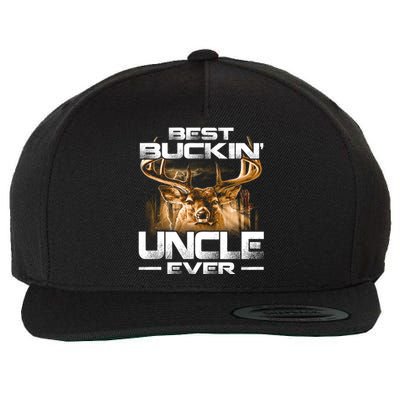 Best Buckin Uncle Ever Deer Hunting Bucking Father Gift Wool Snapback Cap