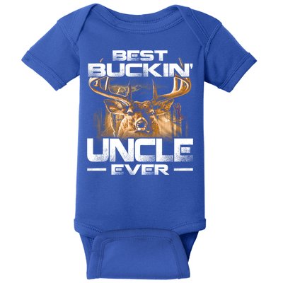 Best Buckin Uncle Ever Deer Hunting Bucking Father Gift Baby Bodysuit