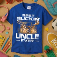 Best Buckin Uncle Ever Deer Hunting Bucking Father Gift Kids T-Shirt