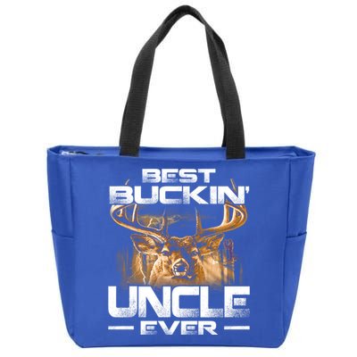 Best Buckin Uncle Ever Deer Hunting Bucking Father Gift Zip Tote Bag
