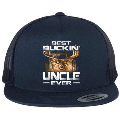 Best Buckin Uncle Ever Deer Hunting Bucking Father Gift Flat Bill Trucker Hat