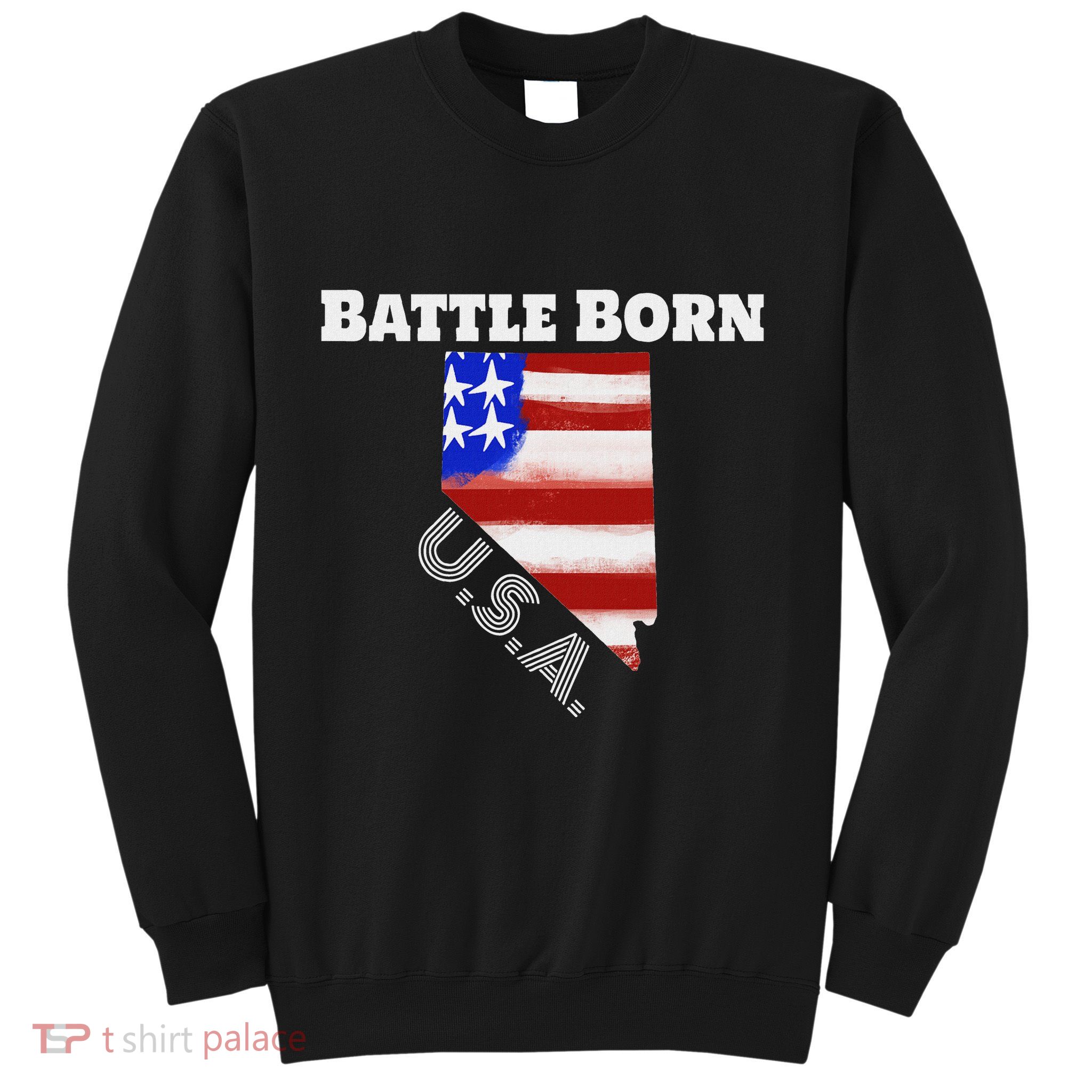 Battle Born Usa Nevada State Sweatshirt