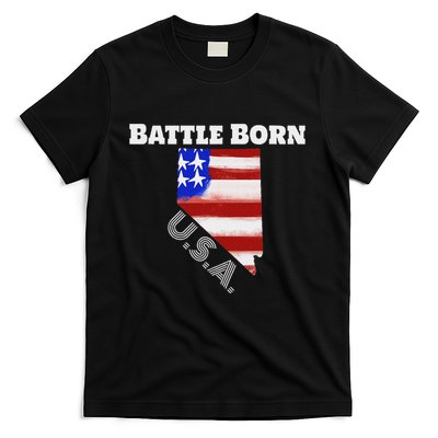 Battle Born Usa Nevada State T-Shirt