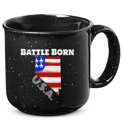 Battle Born Usa Nevada State 15oz Campfire Ceramic Mug