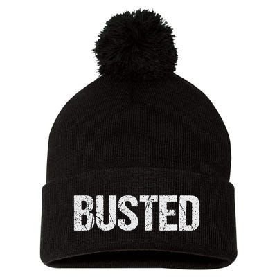 Busted Pom Pom 12in Knit Beanie