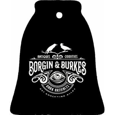 Borgin & Burkes Unusual And Ancient Wizarding Artefacts. Wizard Ceramic Bell Ornament