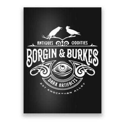 Borgin & Burkes Unusual And Ancient Wizarding Artefacts. Wizard Poster